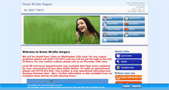Desktop Screenshot of greenwrythesurgery.nhs.uk